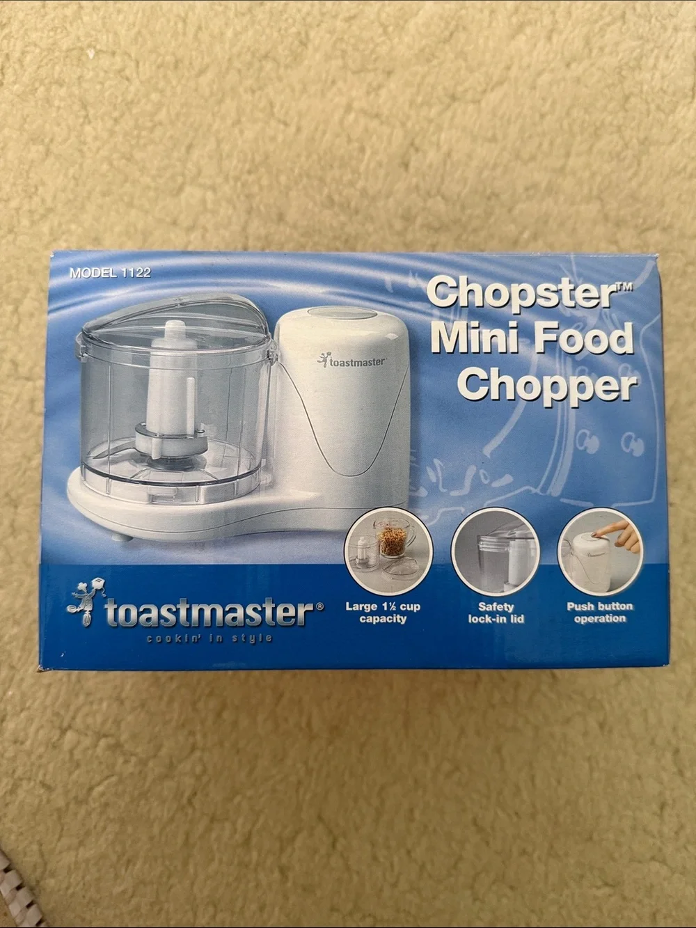 Toastmaster Chopster Mini Food Chopper - White/Clear